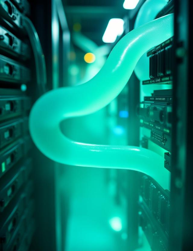 Liquid cooling system in a high-tech server farm